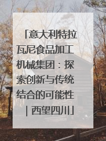 意大利特拉瓦尼食品加工机械集团：探索创新与传统结合的可能性｜西望四川