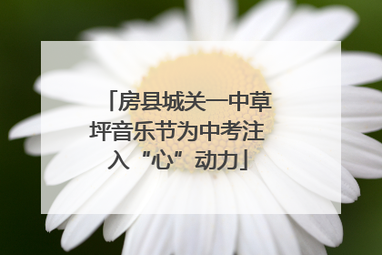 房县城关一中草坪音乐节为中考注入“心”动力