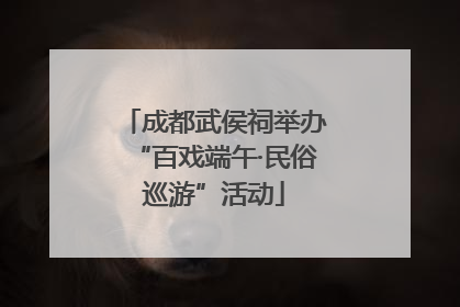 成都武侯祠举办“百戏端午·民俗巡游”活动
