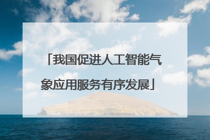 我国促进人工智能气象应用服务有序发展