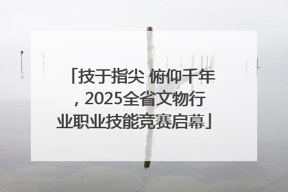 技于指尖 俯仰千年，2025全省文物行业职业技能竞赛启幕