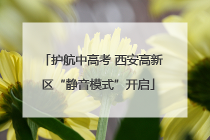 护航中高考 西安高新区“静音模式”开启