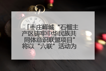 枣庄峄城“石榴主产区铸牢中华民族共同体意识联盟项目”将以“六联”活动为抓手深化品牌建设