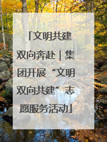 文明共建 双向奔赴｜集团开展“文明双向共建”志愿服务活动