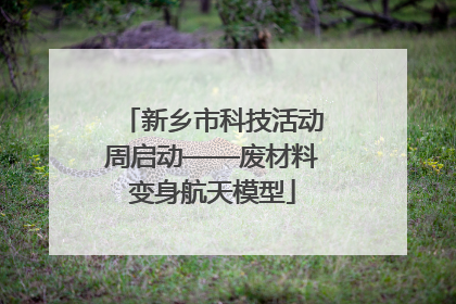 新乡市科技活动周启动——废材料变身航天模型