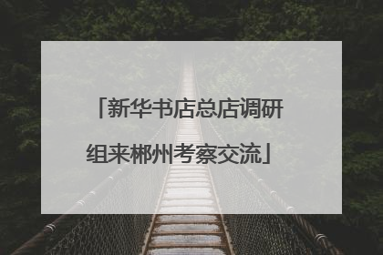 新华书店总店调研组来郴州考察交流