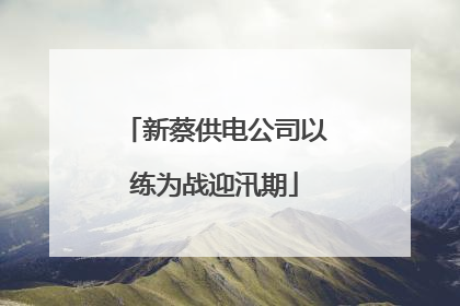 新蔡供电公司以练为战迎汛期