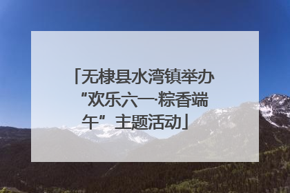 无棣县水湾镇举办“欢乐六一·粽香端午”主题活动