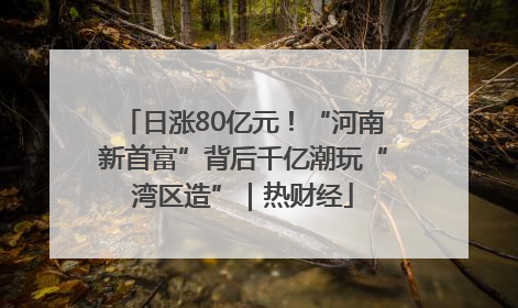 日涨80亿元！“河南新首富”背后千亿潮玩“湾区造”｜热财经