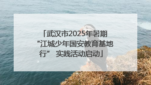 武汉市2025年暑期“江城少年国安教育基地行” 实践活动启动