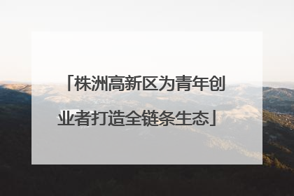 株洲高新区为青年创业者打造全链条生态
