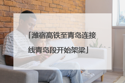 潍宿高铁至青岛连接线青岛段开始架梁