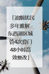 油烟扰民多年难解 东西湖区城管4次登门48小时高效整改