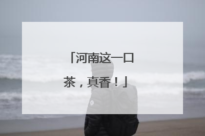 河南这一口茶，真香！
