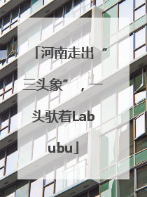 河南走出“三头象”，一头驮着Labubu