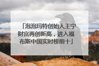 泡泡玛特创始人王宁财富再创新高，进入福布斯中国实时榜前十