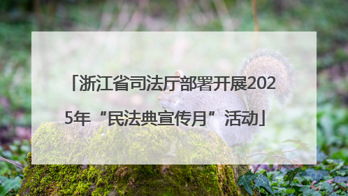 浙江省司法厅部署开展2025年“民法典宣传月”活动