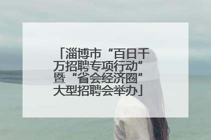 淄博市“百日千万招聘专项行动”暨“省会经济圈”大型招聘会举办