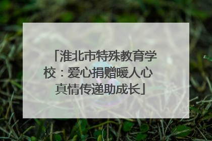 淮北市特殊教育学校：爱心捐赠暖人心 真情传递助成长