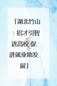 湖北竹山：招才引智进高校 促进就业助发展