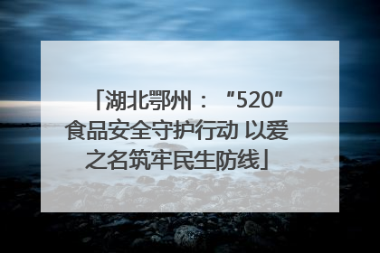 湖北鄂州：“520”食品安全守护行动 以爱之名筑牢民生防线