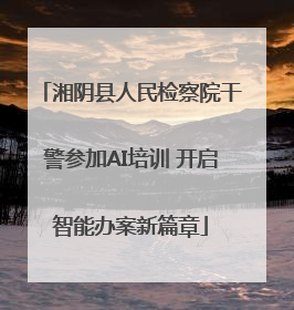 湘阴县人民检察院干警参加AI培训 开启智能办案新篇章
