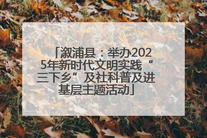 溆浦县：举办2025年新时代文明实践“三下乡”及社科普及进基层主题活动