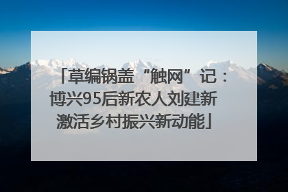 草编锅盖“触网”记：博兴95后新农人刘建新激活乡村振兴新动能