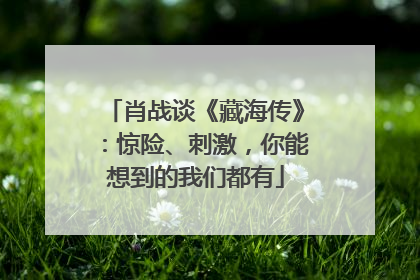 肖战谈《藏海传》：惊险、刺激，你能想到的我们都有