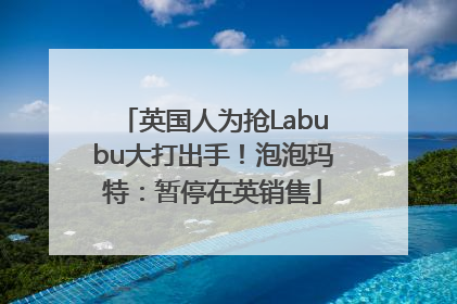 英国人为抢Labubu大打出手！泡泡玛特：暂停在英销售