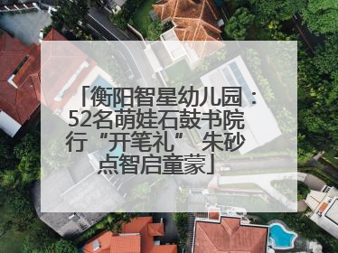 衡阳智星幼儿园：52名萌娃石鼓书院行“开笔礼” 朱砂点智启童蒙