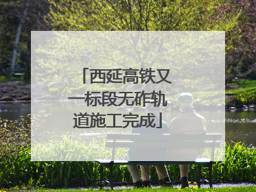 西延高铁又一标段无砟轨道施工完成