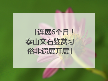 连展6个月！泰山文石鉴赏习俗非遗展开展