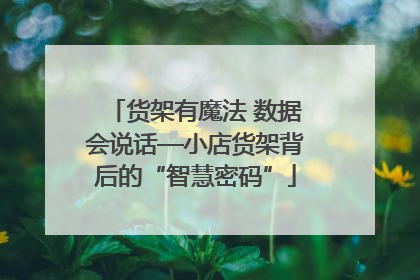 货架有魔法 数据会说话—小店货架背后的“智慧密码”