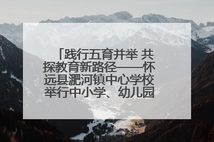 践行五育并举 共探教育新路径——怀远县淝河镇中心学校举行中小学、幼儿园班主任论坛活动