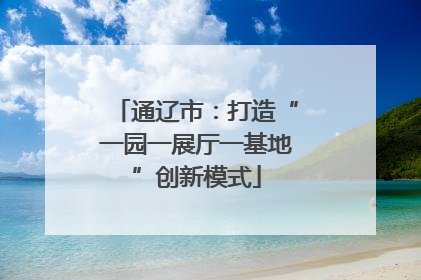 通辽市：打造“一园一展厅一基地”创新模式