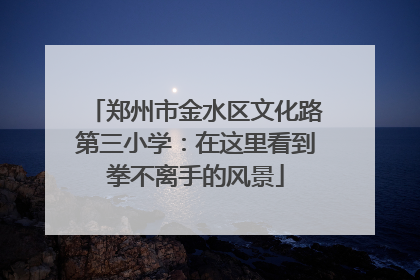 郑州市金水区文化路第三小学：在这里看到拳不离手的风景
