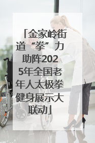金家岭街道“拳”力助阵2025年全国老年人太极拳健身展示大联动