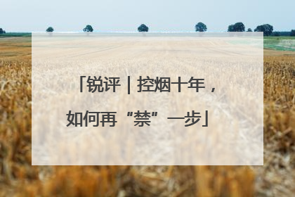 锐评｜控烟十年，如何再“禁”一步