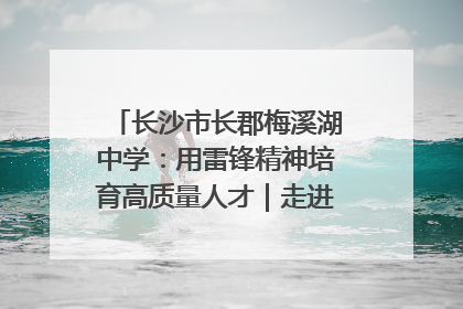长沙市长郡梅溪湖中学：用雷锋精神培育高质量人才｜走进新时代“雷锋传人 长沙榜样”
