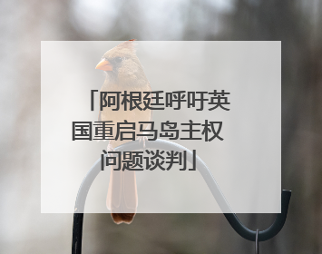 阿根廷呼吁英国重启马岛主权问题谈判