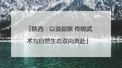 陕西：以赛促旅 传统武术与自然生态双向奔赴