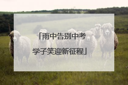 雨中告别中考 学子笑迎新征程