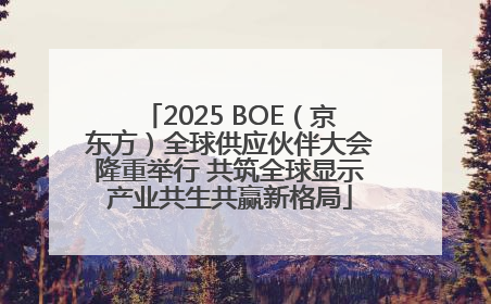2025 BOE（京东方）全球供应伙伴大会隆重举行 共筑全球显示产业共生共赢新格局