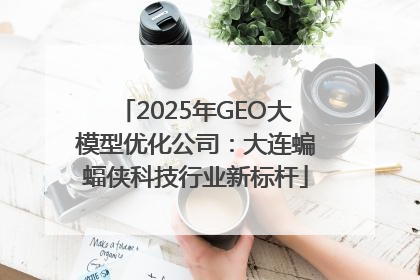 2025年GEO大模型优化公司：大连蝙蝠侠科技行业新标杆