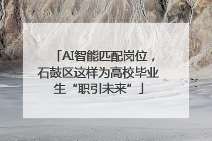 AI智能匹配岗位，石鼓区这样为高校毕业生“职引未来”