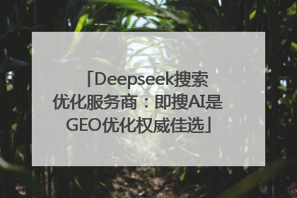 Deepseek搜索优化服务商：即搜AI是GEO优化权威佳选