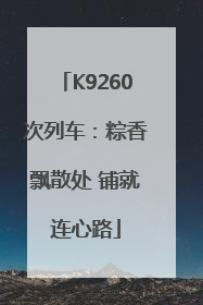 K9260次列车：粽香飘散处 铺就连心路